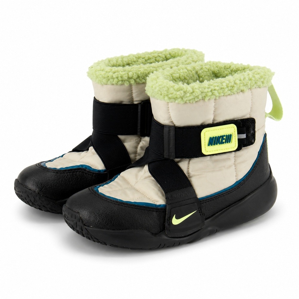 Nike Flex Advance Boot‎ Kids Sz 2 Girl Boy Quilted Sherpa Lined Winter Snow